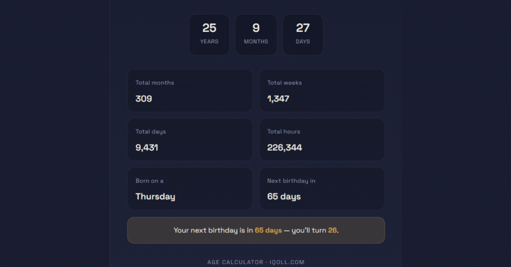 Age Calculator